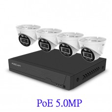 POE Foscam 5.0MP FN9108HE(NVR) + 4x T5EP(5.0MP CAM) 8路超清網絡錄影機優惠套裝(HDD/CABLE需自購)